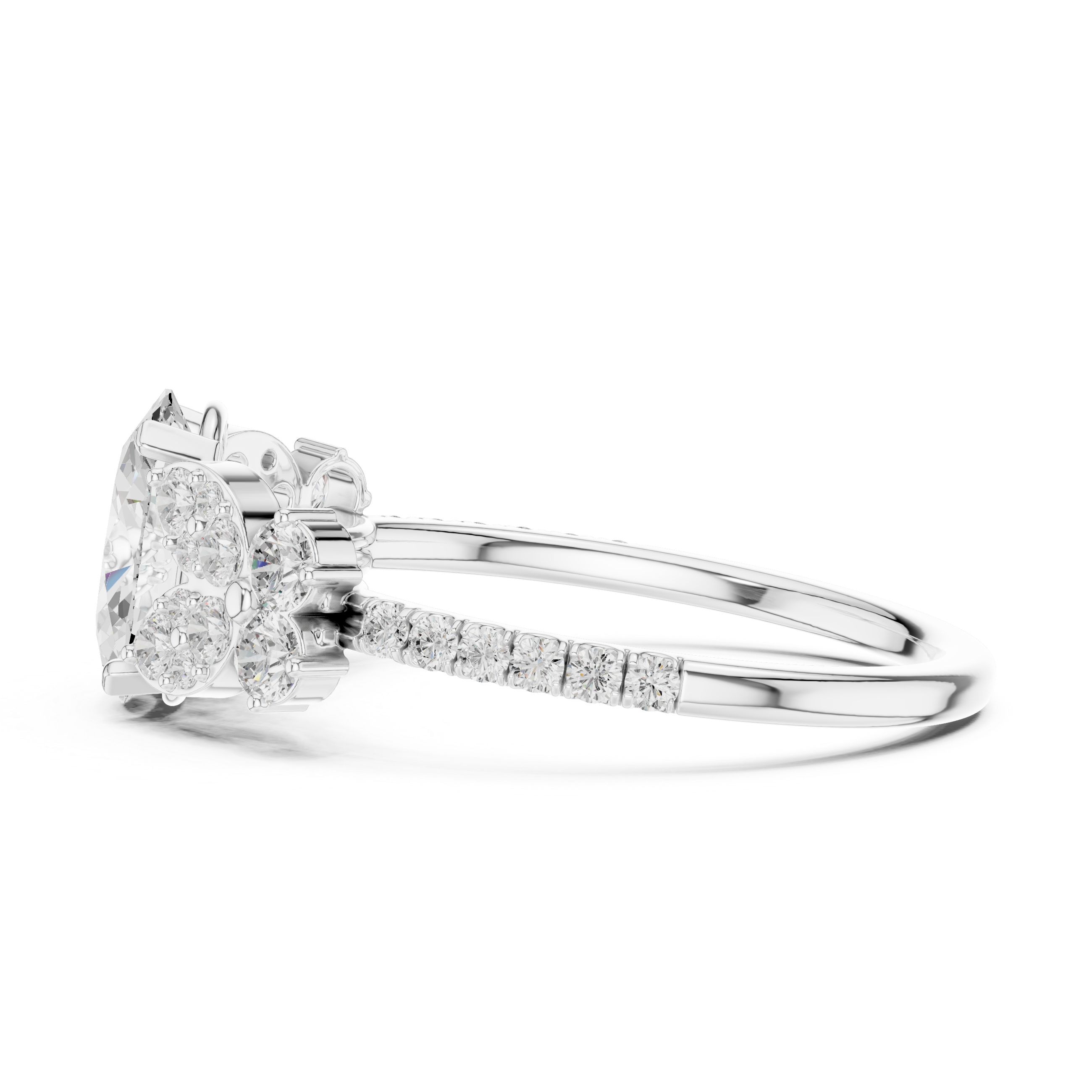 7 Stone Pave Ring