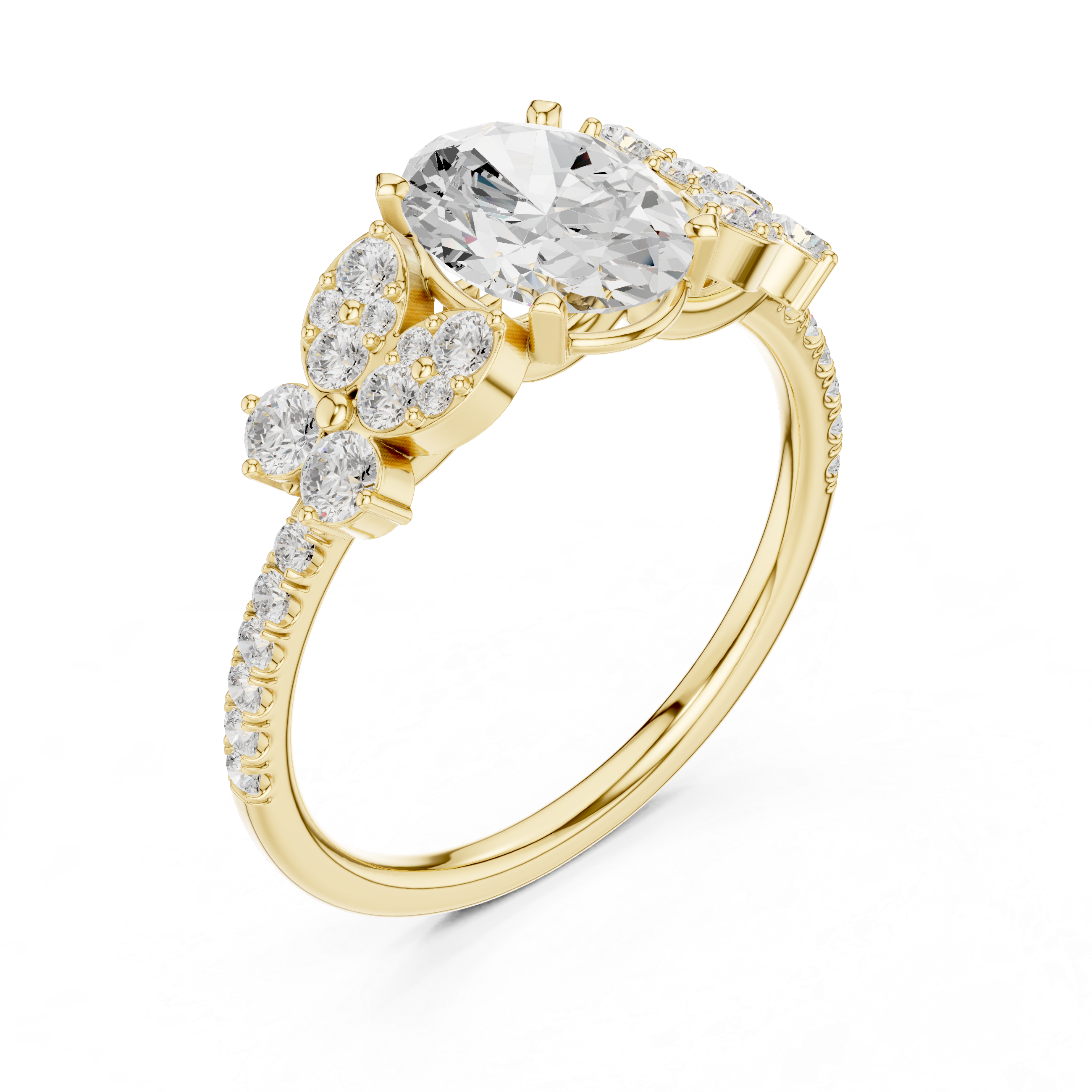 7 Stone Pave Ring
