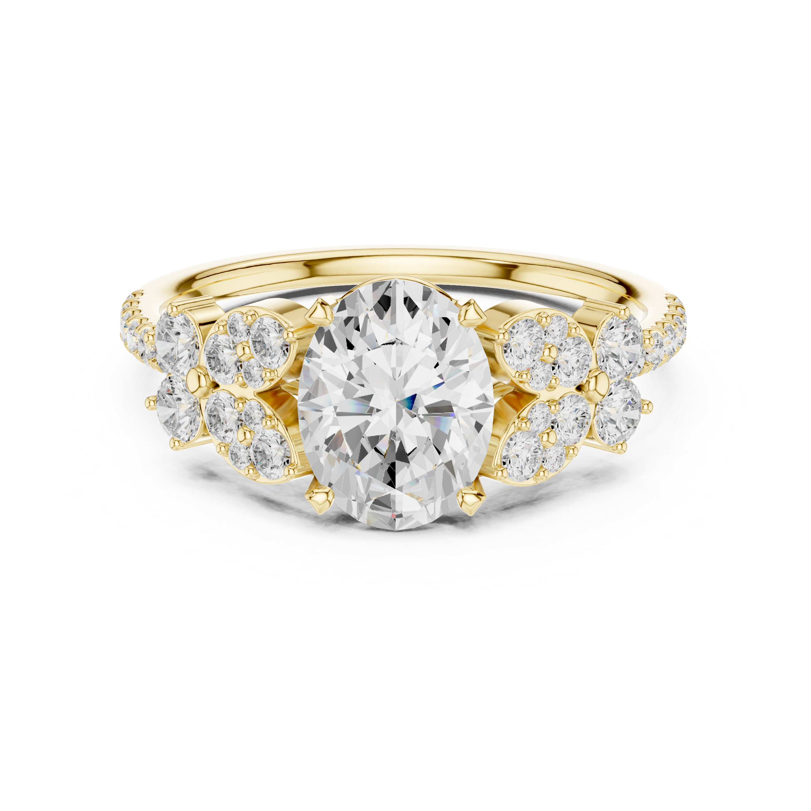 7 Stone Pave Ring