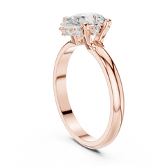 Tear Drop Grace Ring Pear Lab Grown Diamond Ring