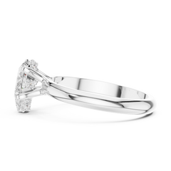 Tear Drop Grace Ring Pear Lab Grown Diamond Ring