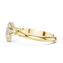 Tear Drop Grace Ring Pear Lab Grown Diamond Ring