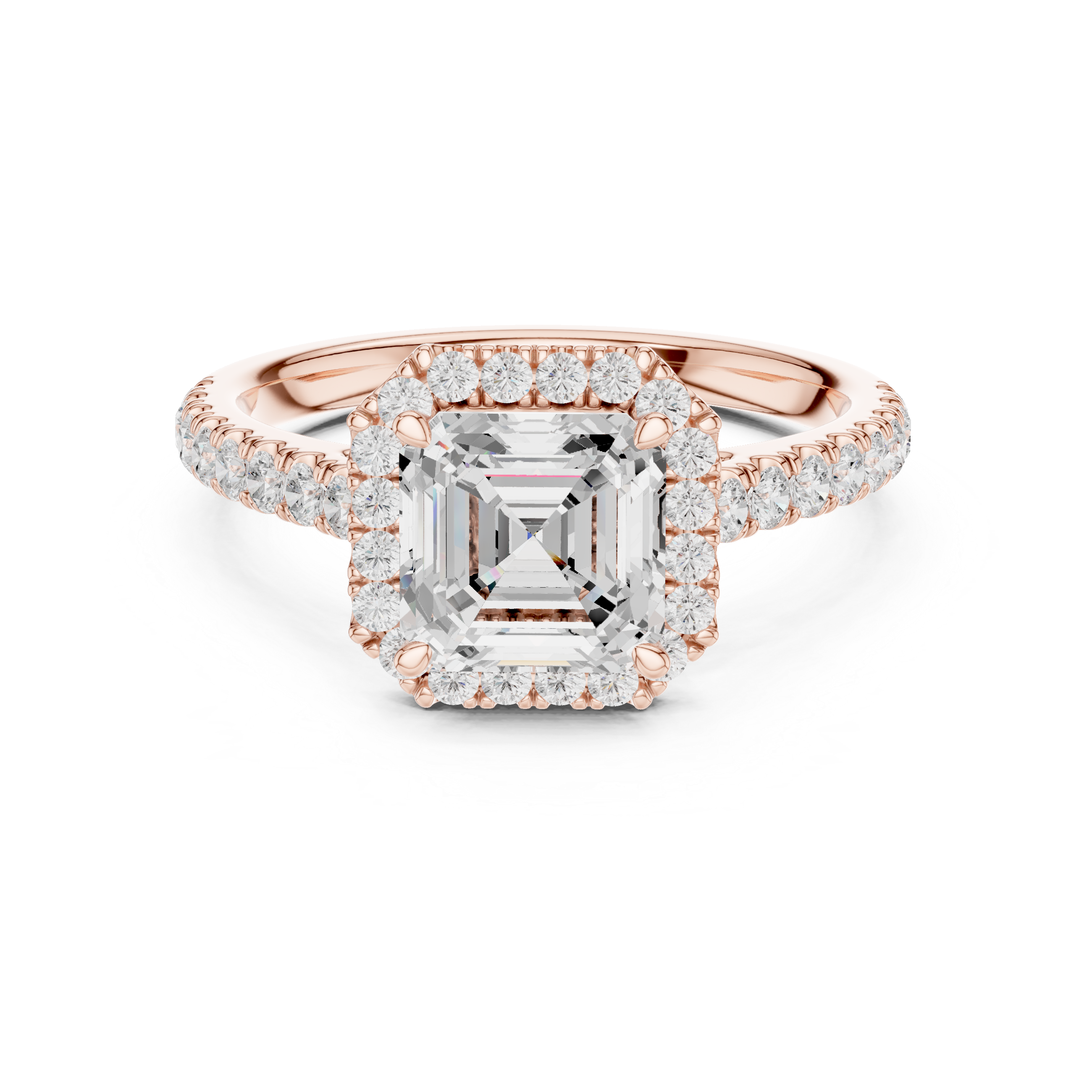 Classic Halo Pave Ring