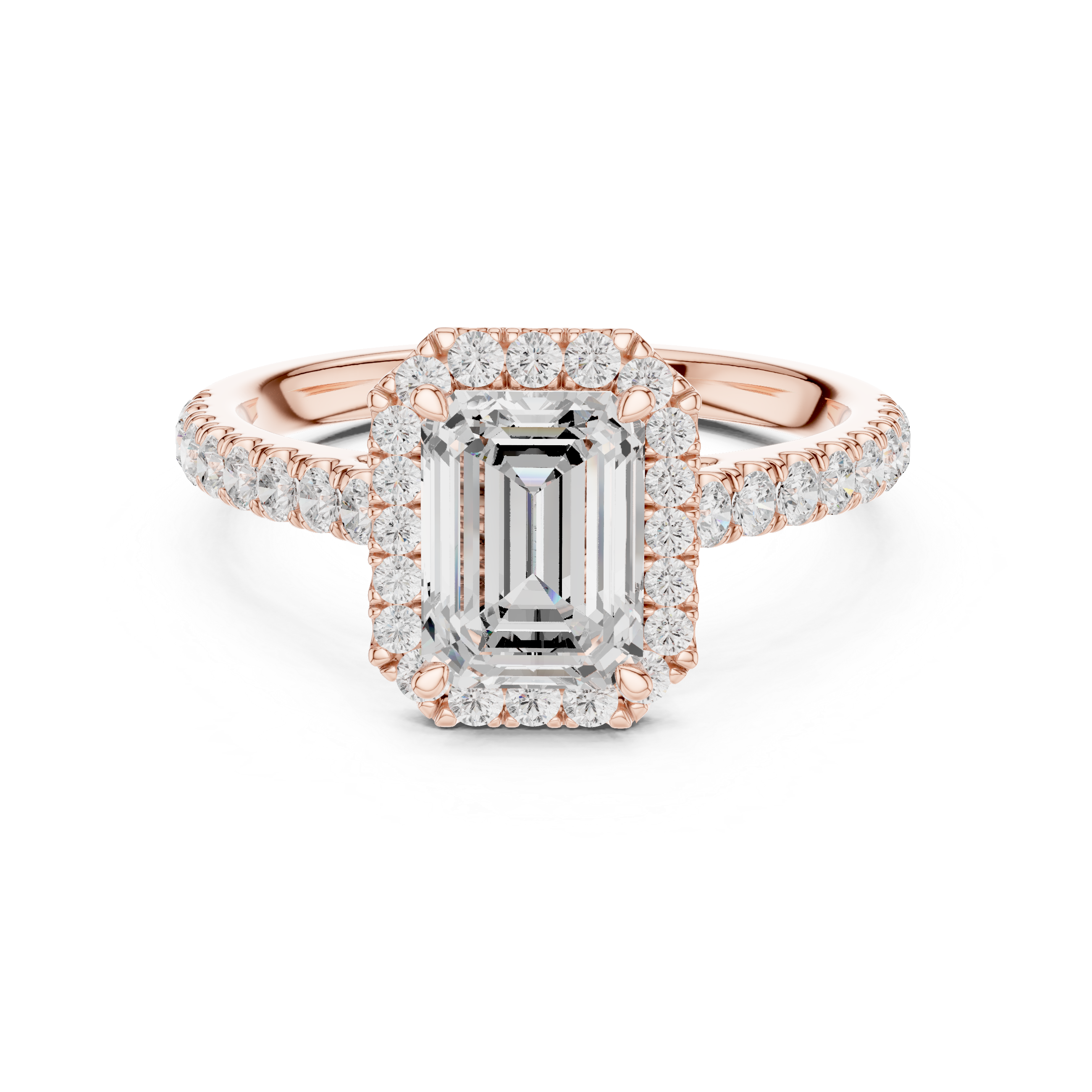 Classic Halo Pave Ring
