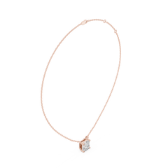 Classic Solitaire Necklace - Asscher Cut