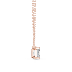 Classic Solitaire Necklace - Asscher Cut