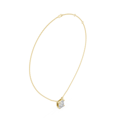 Classic Solitaire Necklace - Asscher Cut