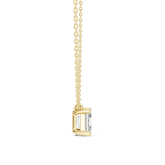 Classic Solitaire Necklace - Asscher Cut
