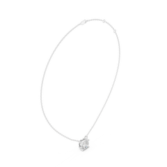 Classic Solitaire Necklace - Cushion Cut