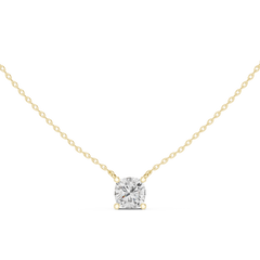 Classic Solitaire Necklace - Cushion Cut