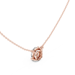 Classic Solitaire Necklace - Oval Cut