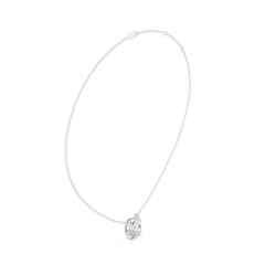 Classic Solitaire Necklace - Oval Cut