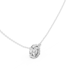 Classic Solitaire Necklace - Oval Cut