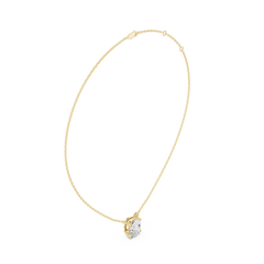 Classic Solitaire Necklace - Oval Cut