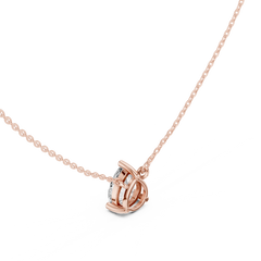 Classic Solitaire Necklace - Pear Cut