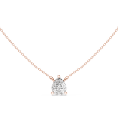 Classic Solitaire Necklace - Pear Cut