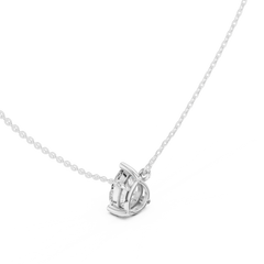 Classic Solitaire Necklace - Pear Cut
