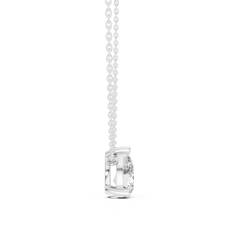 Classic Solitaire Necklace - Pear Cut