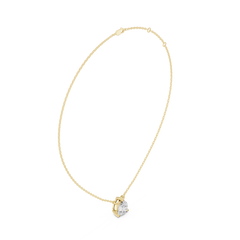 Classic Solitaire Necklace - Pear Cut