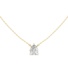 Classic Solitaire Necklace - Pear Cut