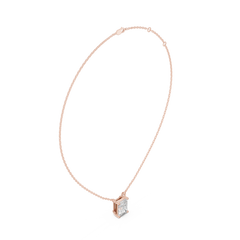Classic Solitaire Necklace - Radiant Cut