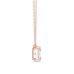 Classic Solitaire Necklace - Radiant Cut