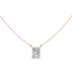 Classic Solitaire Necklace - Radiant Cut