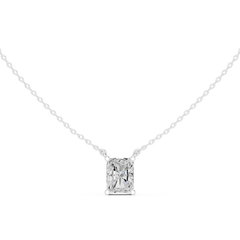 Classic Solitaire Necklace - Radiant Cut