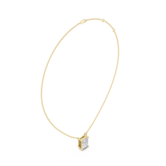 Classic Solitaire Necklace - Radiant Cut