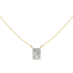 Classic Solitaire Necklace - Radiant Cut