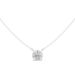Classic Solitaire Necklace - Round Cut