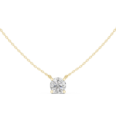 Classic Solitaire Necklace - Round Cut
