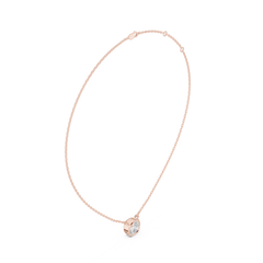 Bezel Set Solitaire Necklace - Cushion Cut