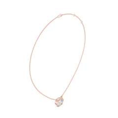 Bezel Set Solitaire Necklace - Oval Cut