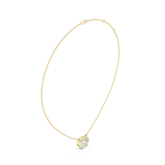 Bezel Set Solitaire Necklace - Oval Cut