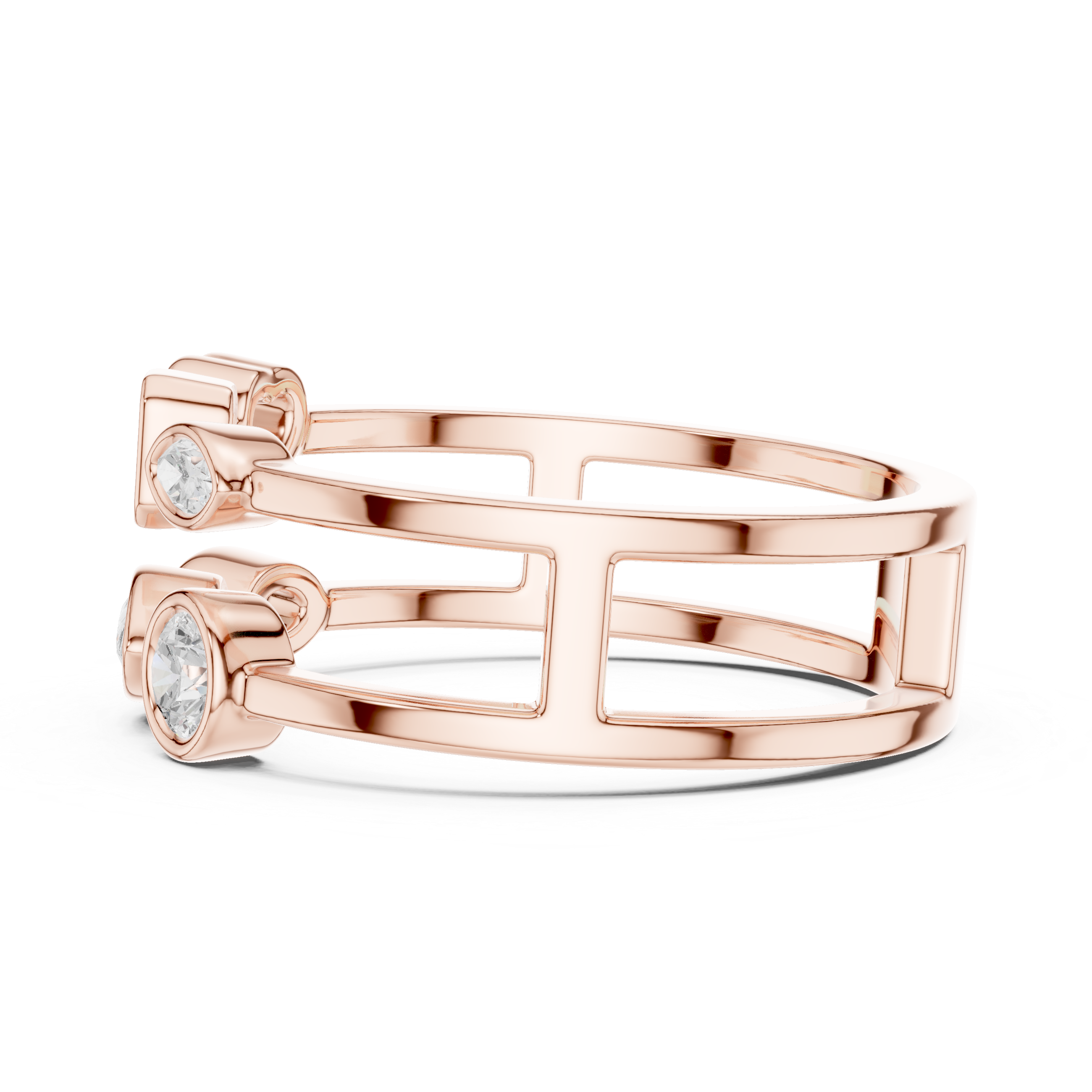 Parallel Glow Cocktail Ring