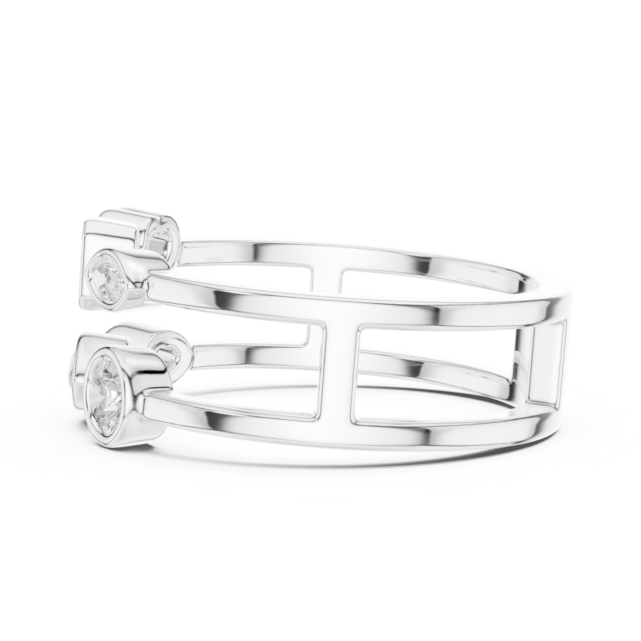 Parallel Glow Cocktail Ring