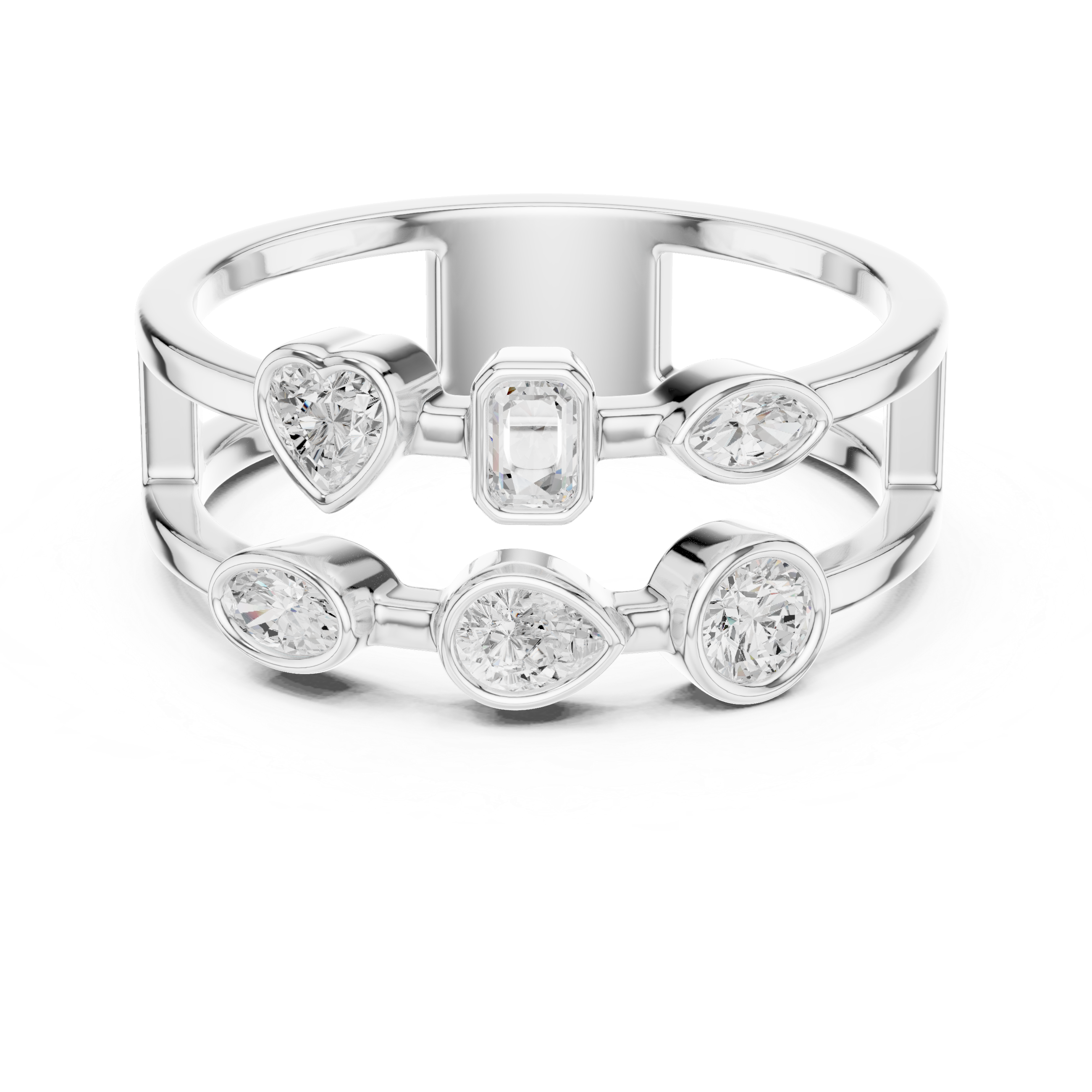 Parallel Glow Cocktail Ring