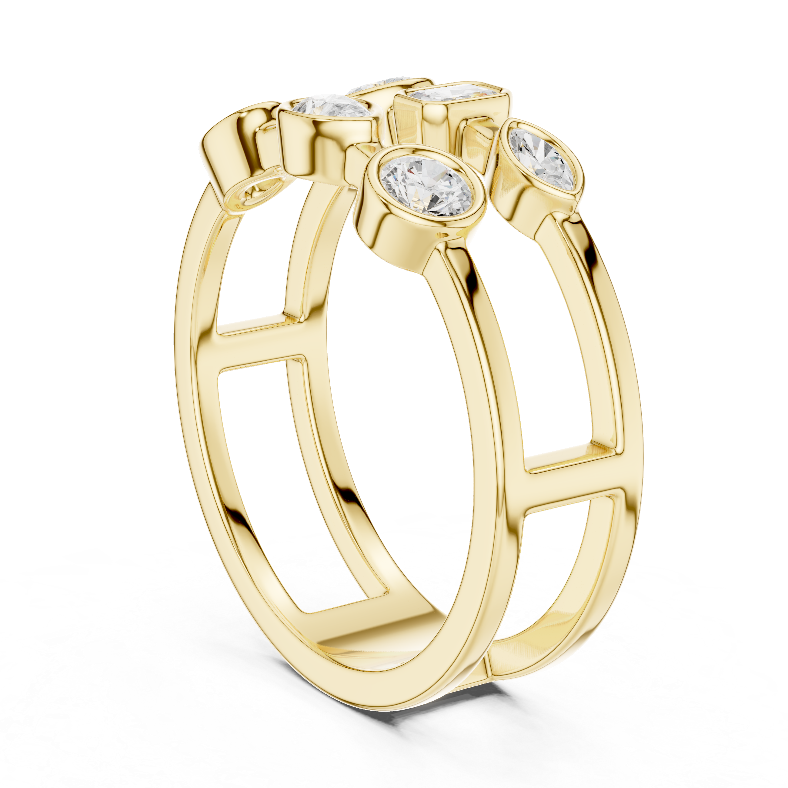 Parallel Glow Cocktail Ring
