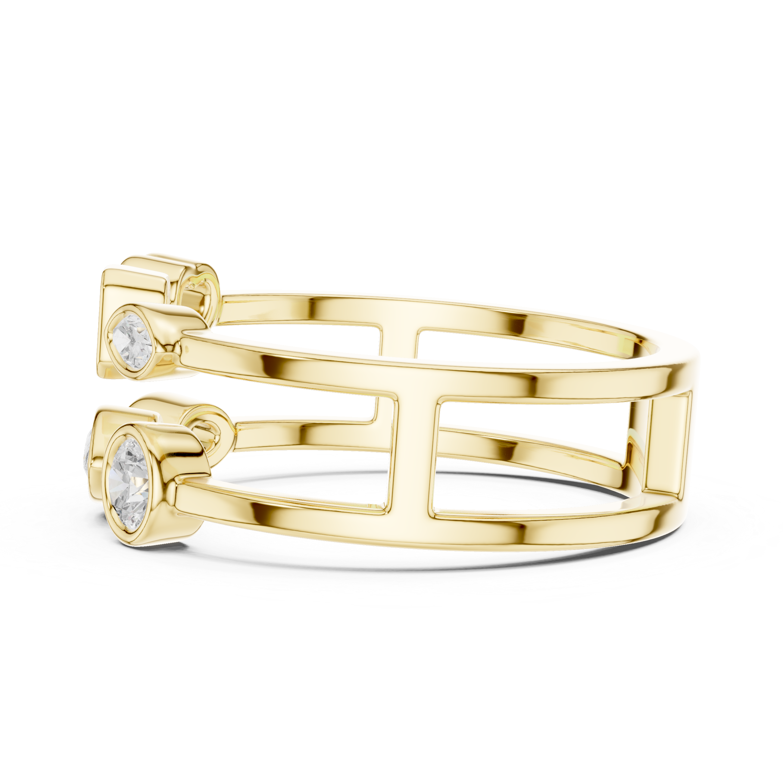 Parallel Glow Cocktail Ring