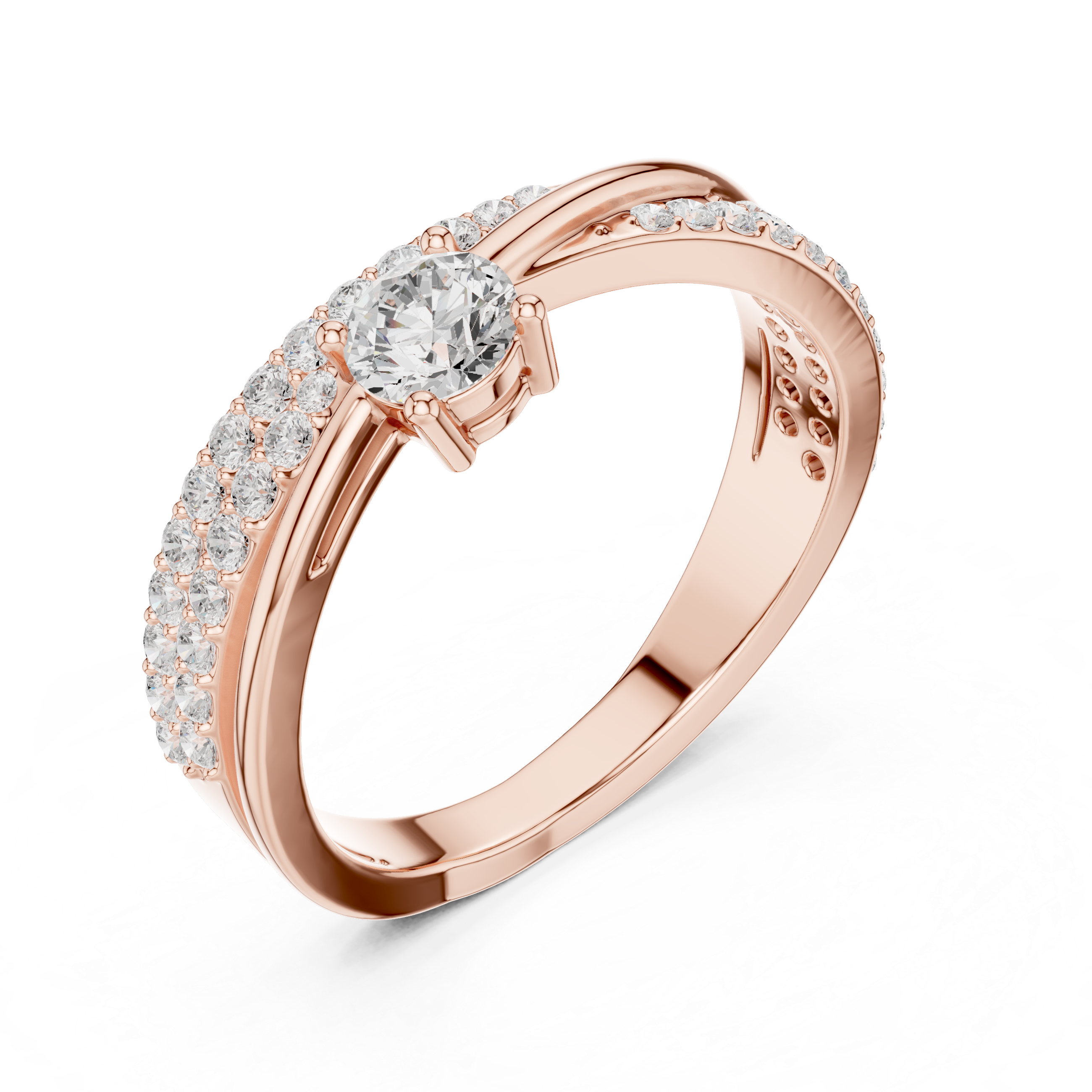 Shimmering Lab-Created Diamond Ring – Fancy Yet Casual
