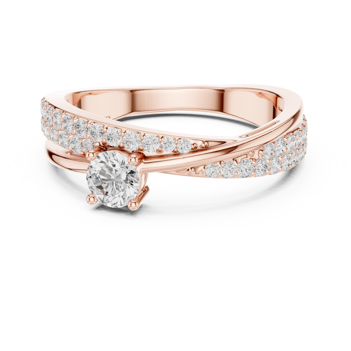 Shimmering Lab-Created Diamond Ring – Fancy Yet Casual