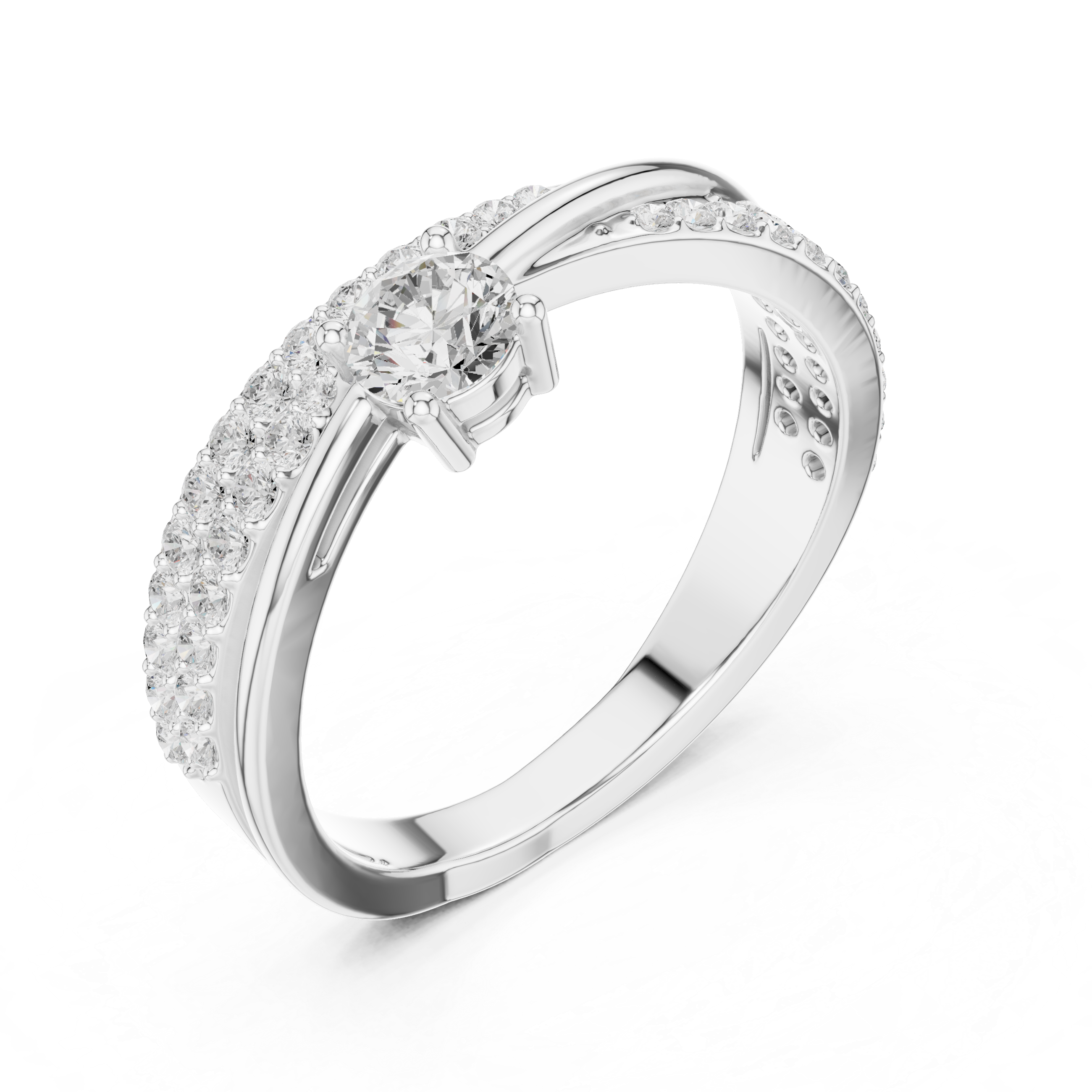 Shimmering Lab-Created Diamond Ring – Fancy Yet Casual