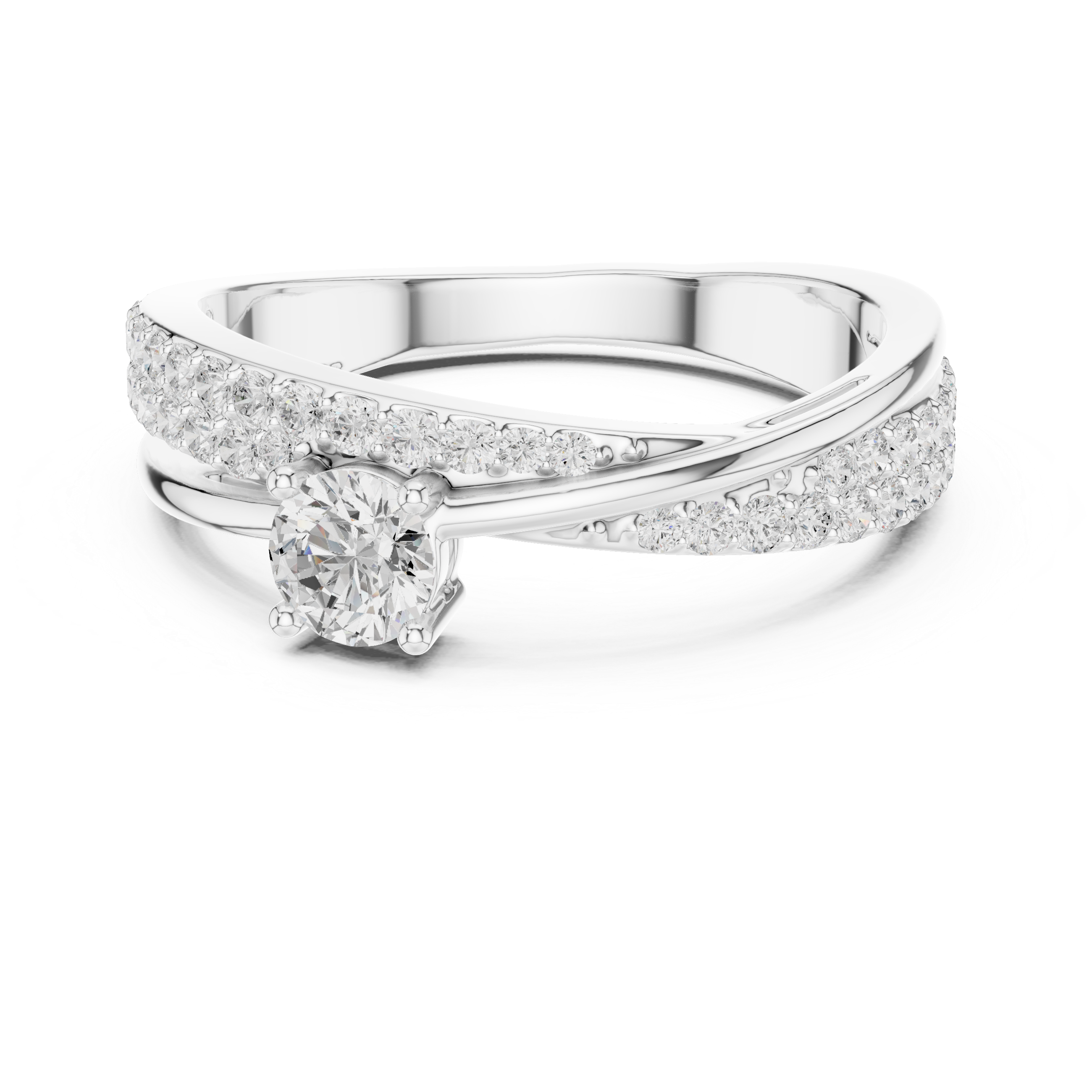 Shimmering Lab-Created Diamond Ring – Fancy Yet Casual