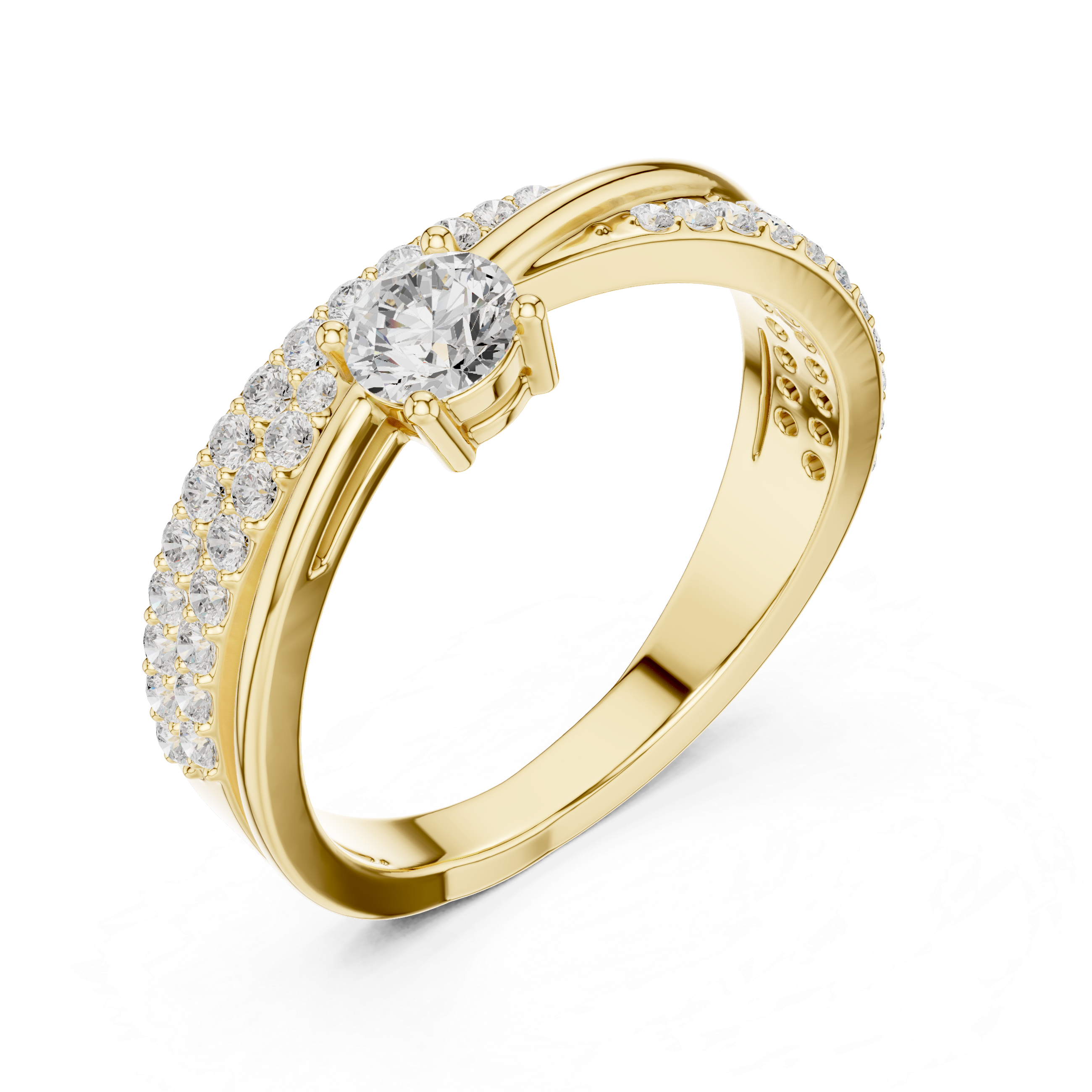 Shimmering Lab-Created Diamond Ring – Fancy Yet Casual