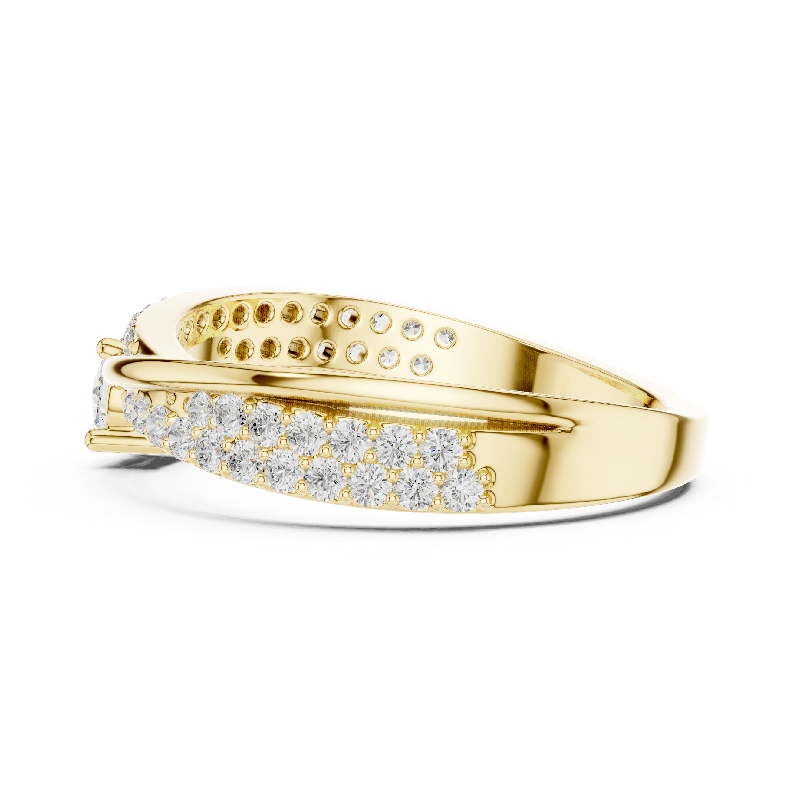 Shimmering Lab-Created Diamond Ring – Fancy Yet Casual