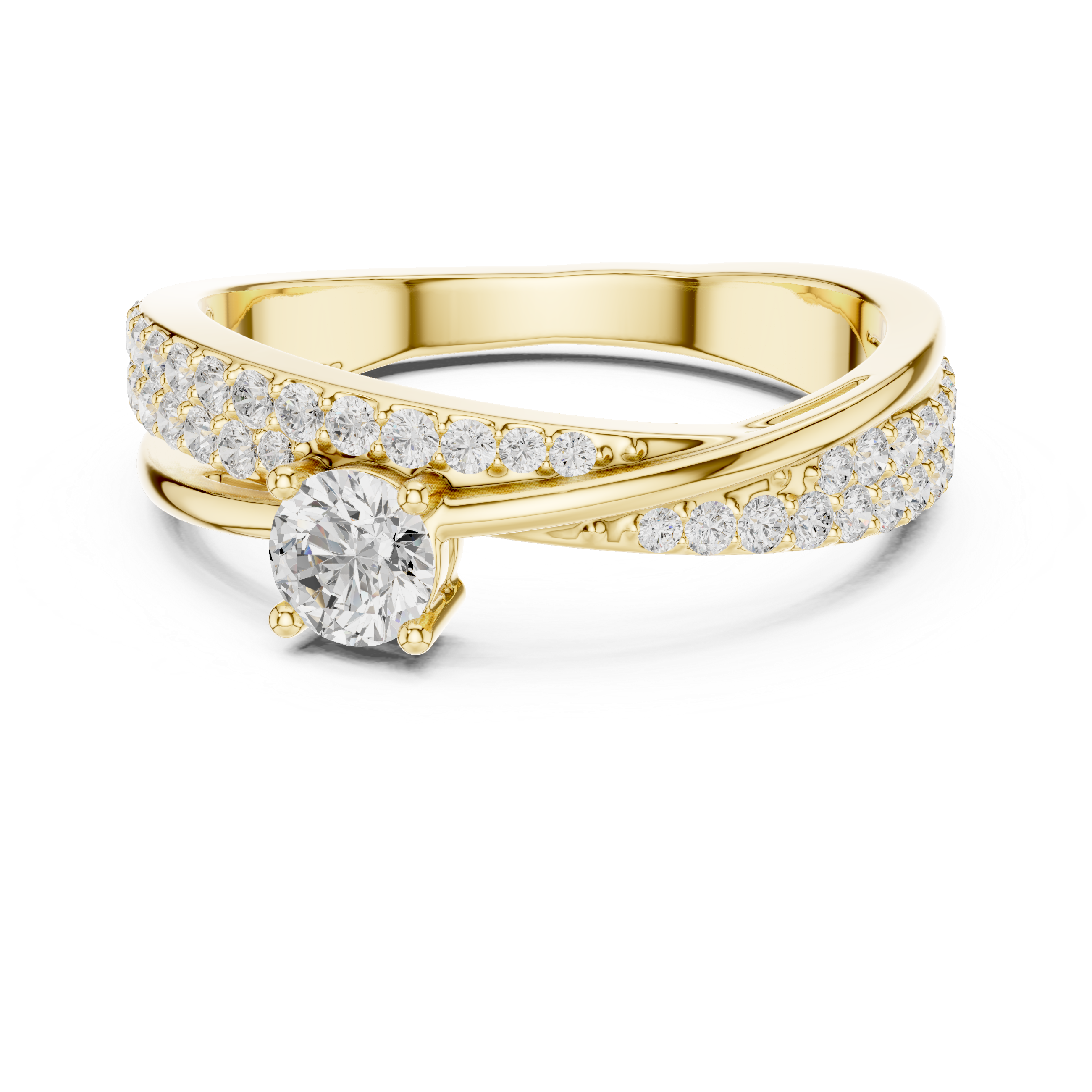 Shimmering Lab-Created Diamond Ring – Fancy Yet Casual