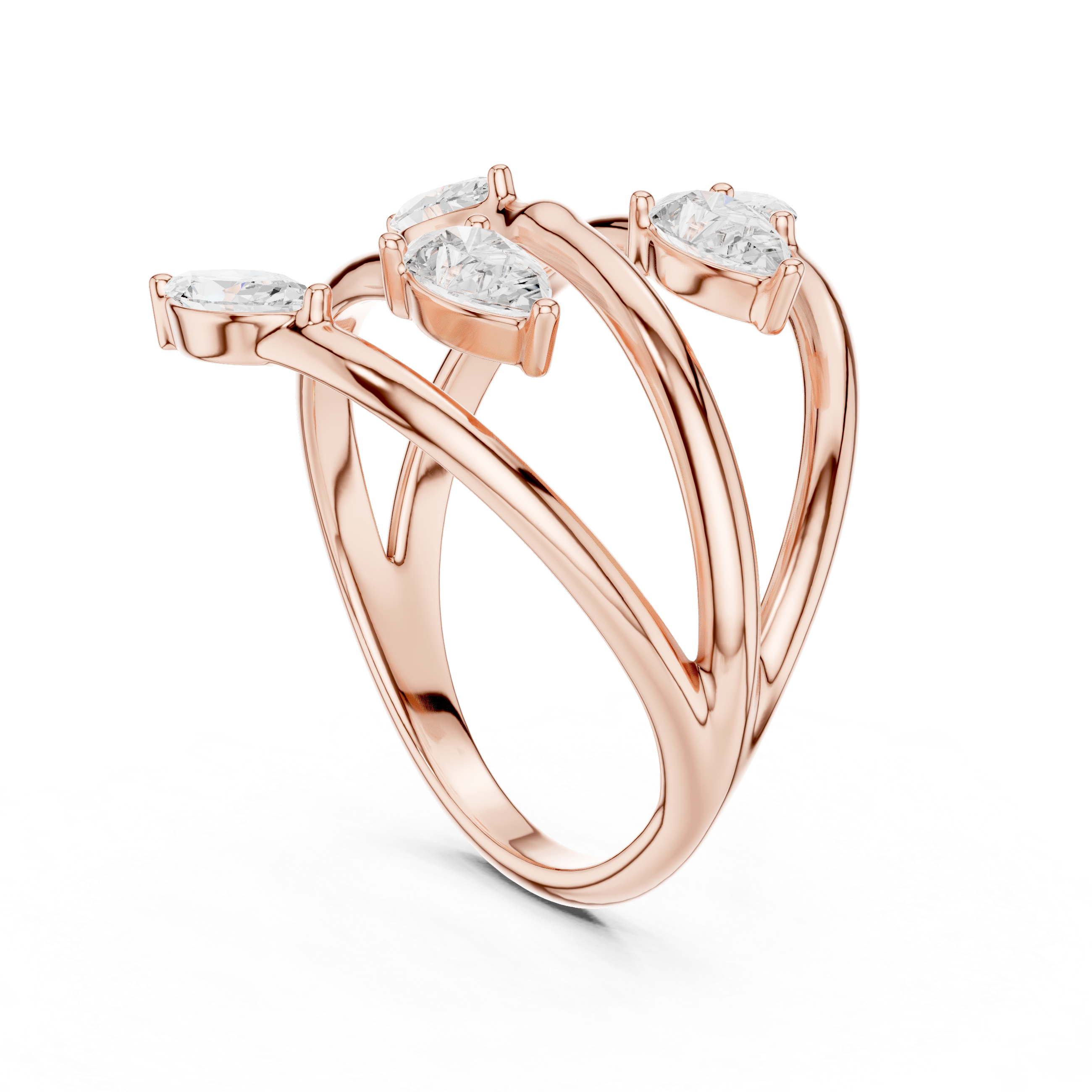 Crossover Claw Minimal Ring
