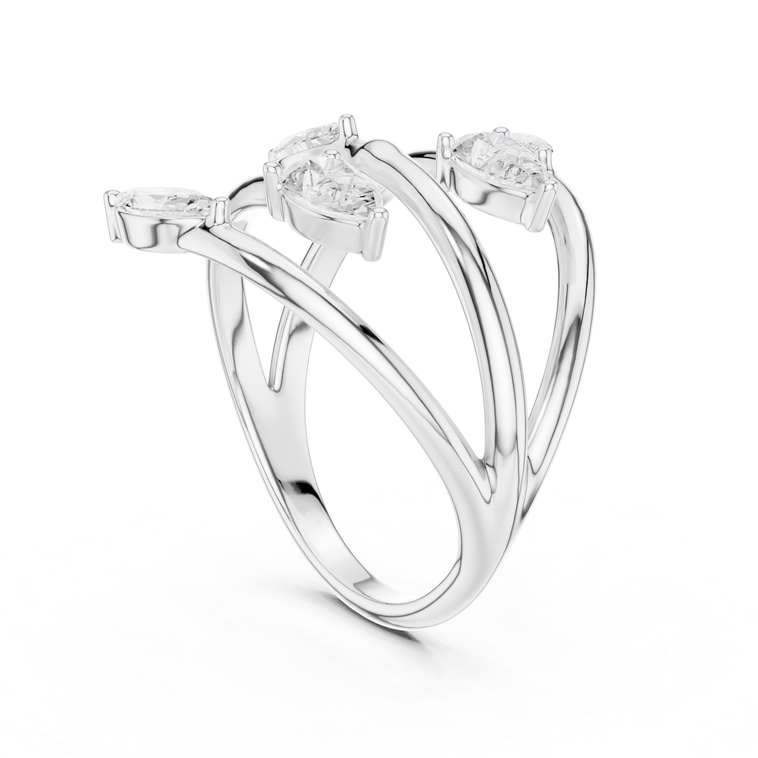 Crossover Claw Minimal Ring