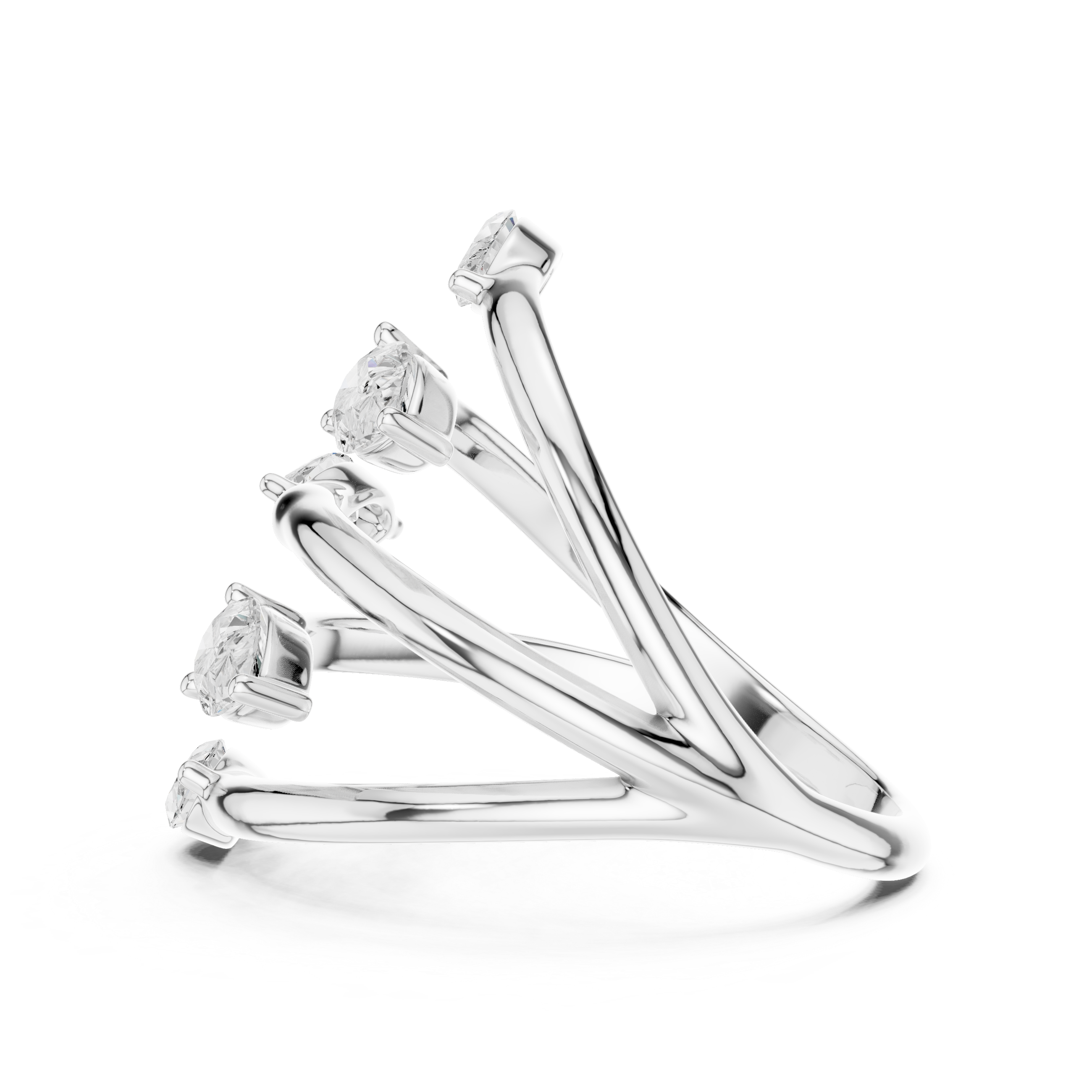 Crossover Claw Minimal Ring